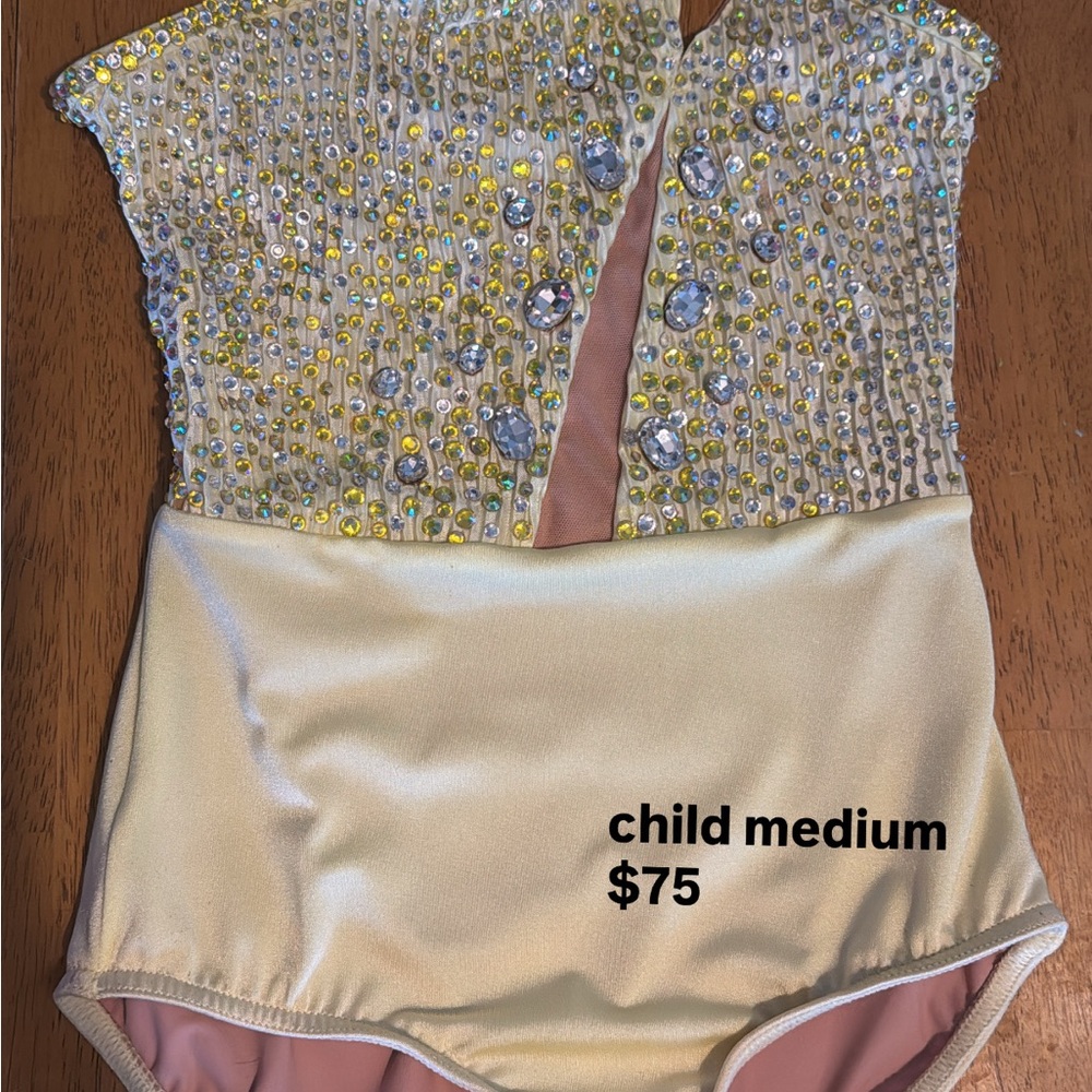 Embellished Yellow Dance Leotard